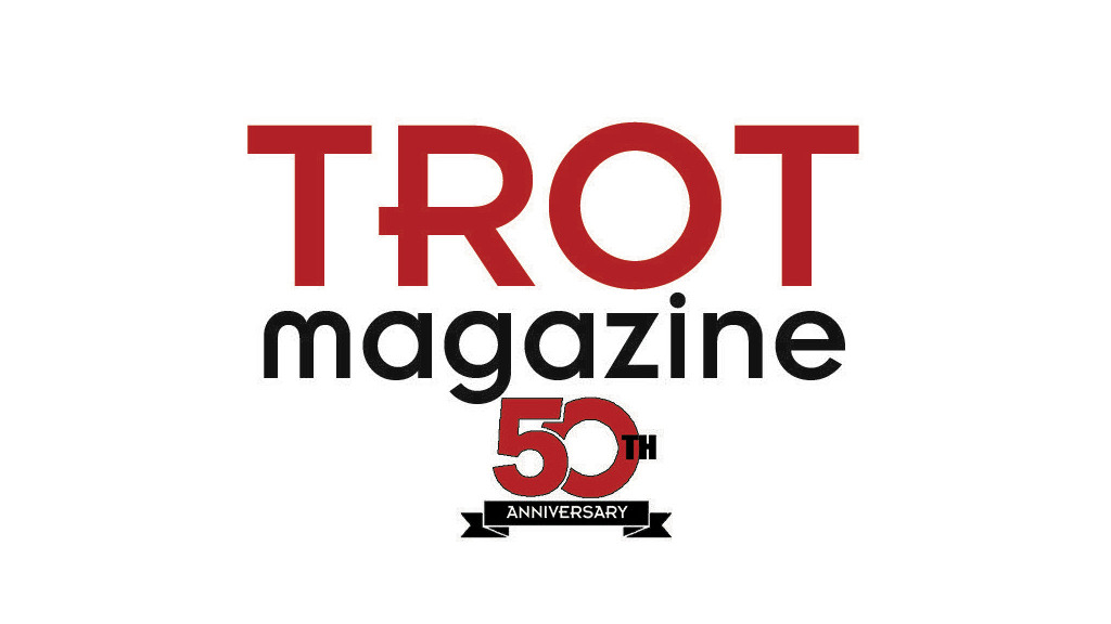 TROT Magazine's 50th anniversary logo