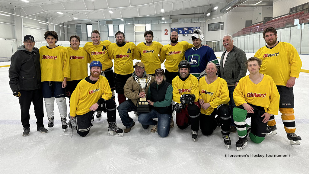 The 2024 winners of the Horsemen’s Hockey Tournament