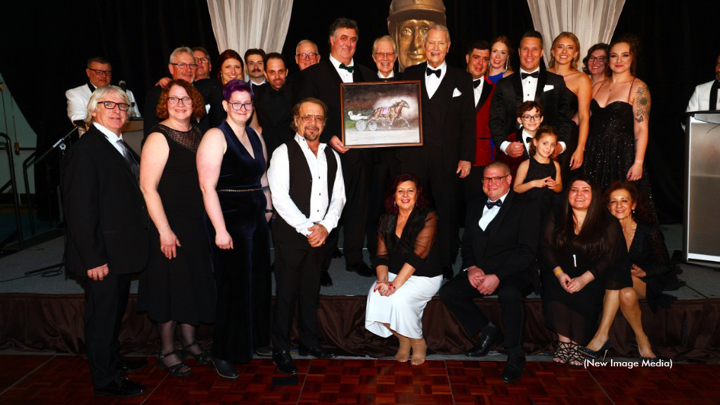 Chantilly's connections accepting her Horse of the Year award at the O'Brien Awards