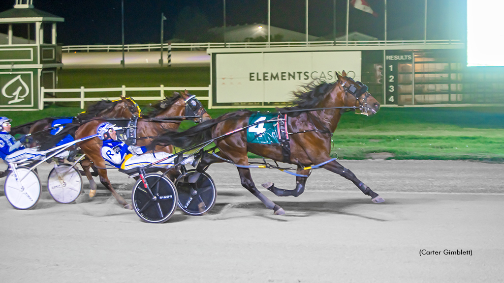 Calicojack Hanover winning at Flamboro Downs