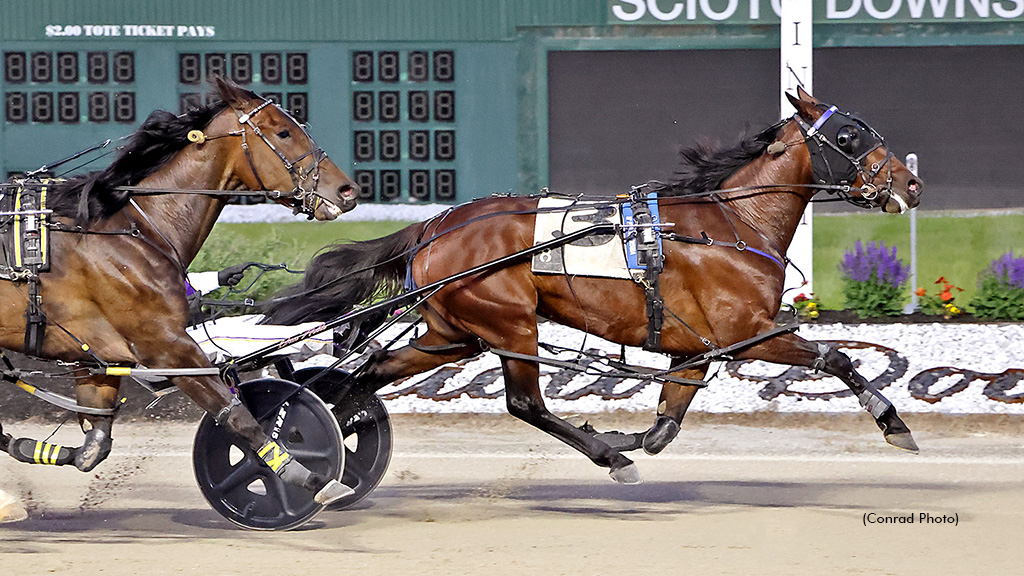 Hey Hey Mama winning at Scioto Downs