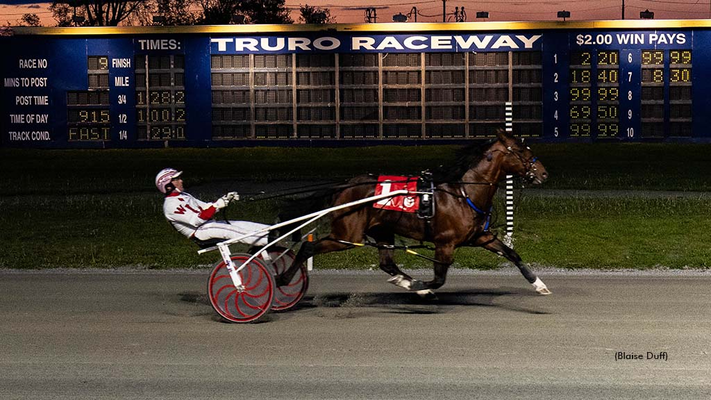 Like A Glove winning at Truro Raceway