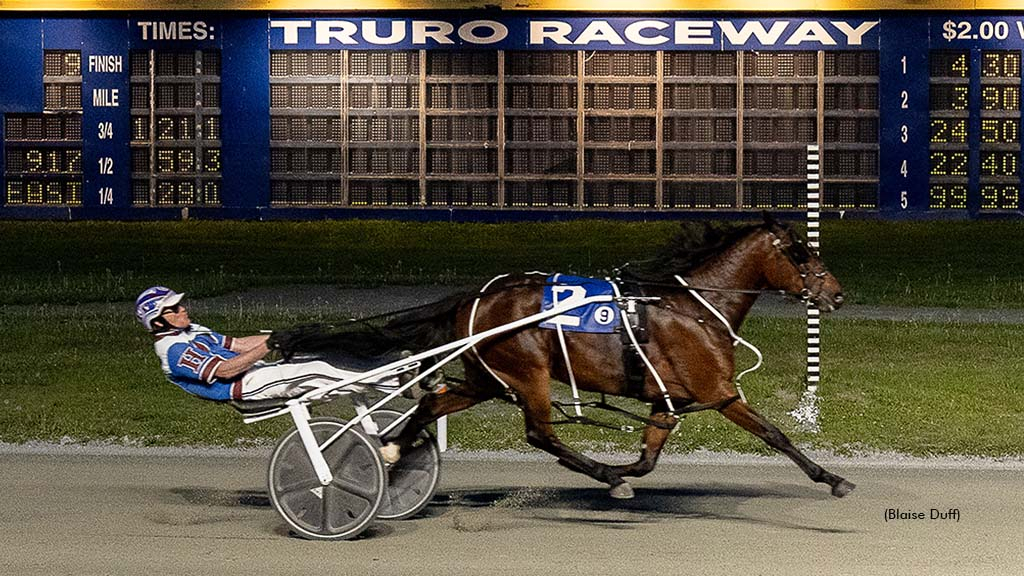 Badgirl Bridgette winning at Truro Raceway