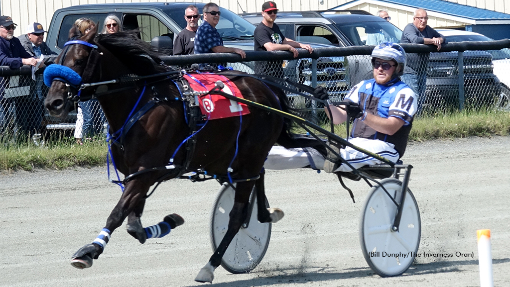 Light My Shadow winning at Inverness Raceway