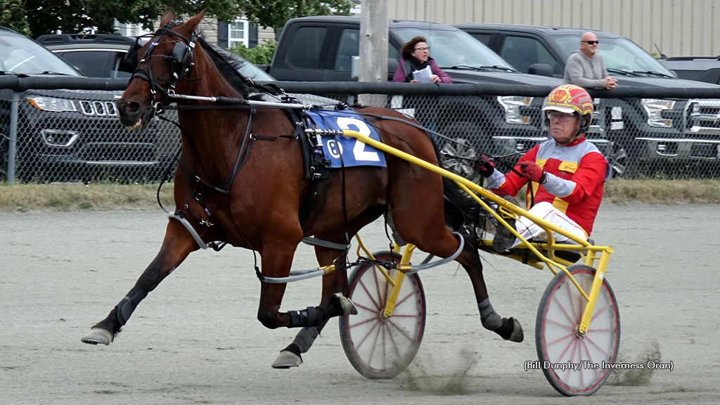 Mappos Lion winning at Inverness Raceway