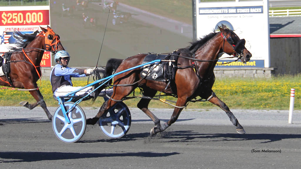 Meadowbrook Flash winning at Plainridge Park
