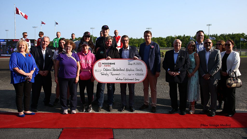 Woodbine Entertainment donates to Ontario Standardbred Adoption Society
