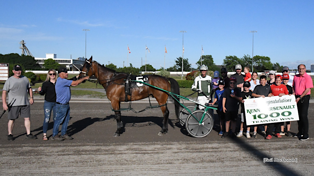 Kenny Arsenault hits the 1,000 win plateau as a trainer