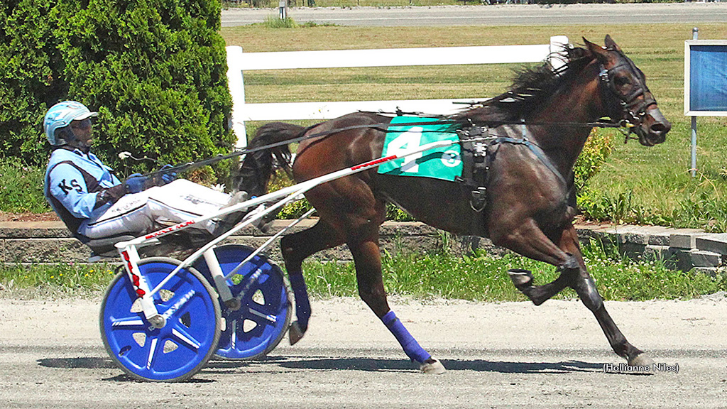 Libertys Wildcard winning at Bangor Raceway