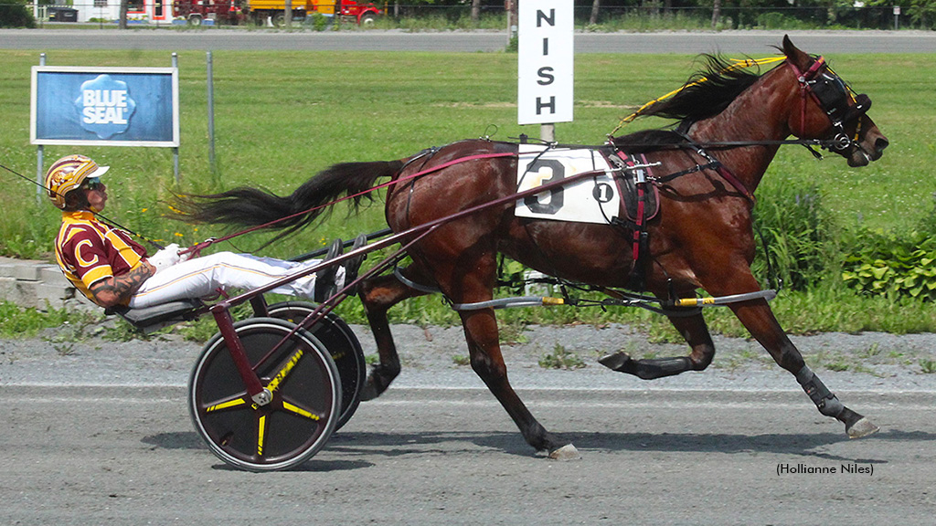 Lysiun winning at Bangor Raceway