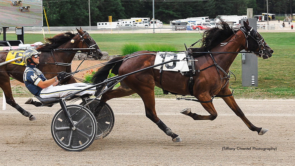 P L Spencer winning at Hanover Raceway