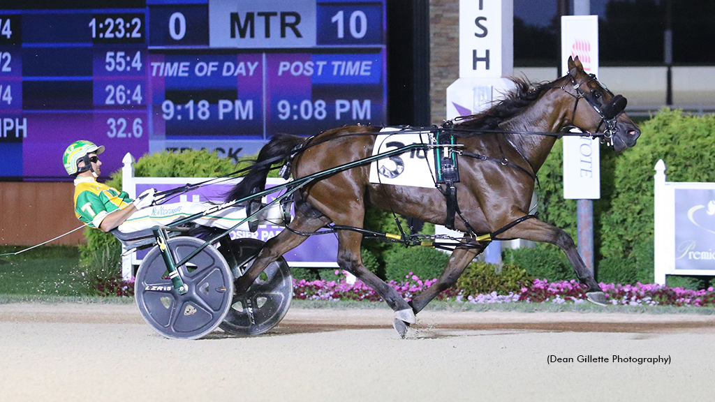 Rock Shines Again winning at Hoosier Park