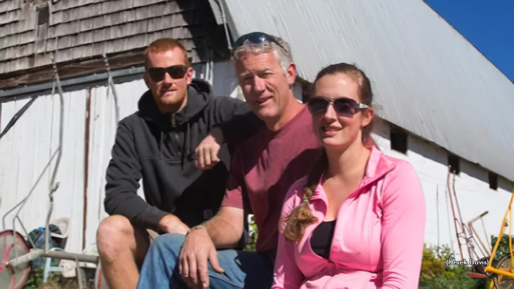 Mike Graffam with his son Nick and daughter Beth