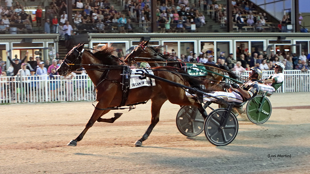 P L Spencer winning at Hanover Raceway