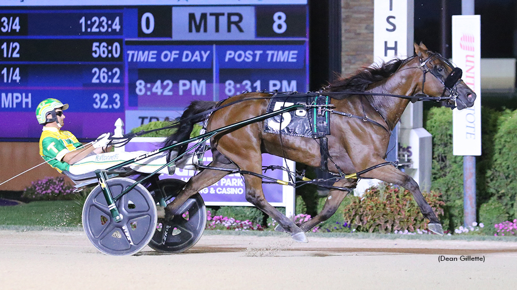Rock Shines Again winning at Hoosier Park