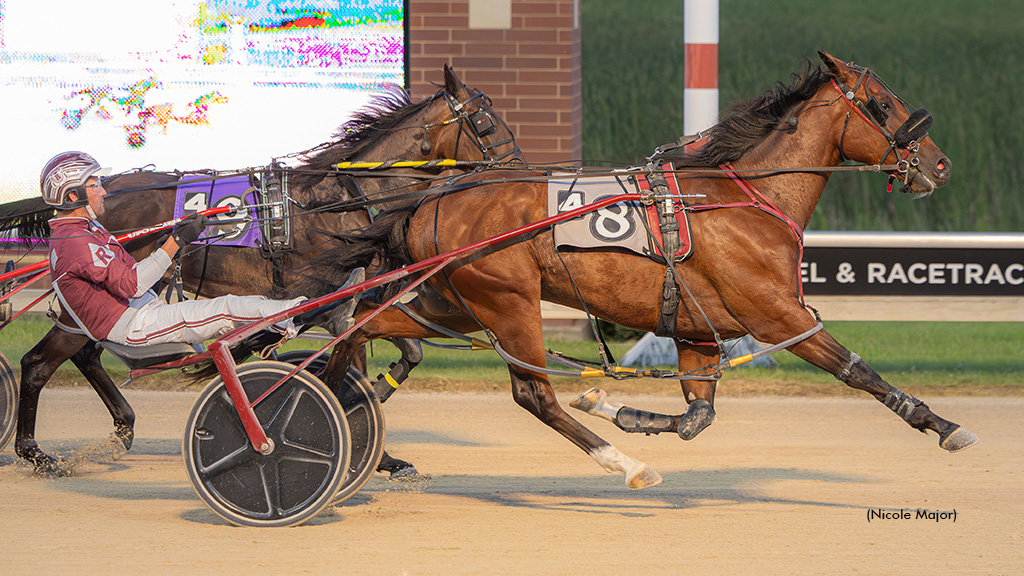 Wild About Me winning at Running Aces