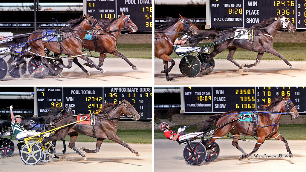 A collage of the four Dayton Derby winners