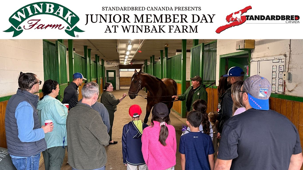 Standardbred Canada Junior Members attend Winbak Farm