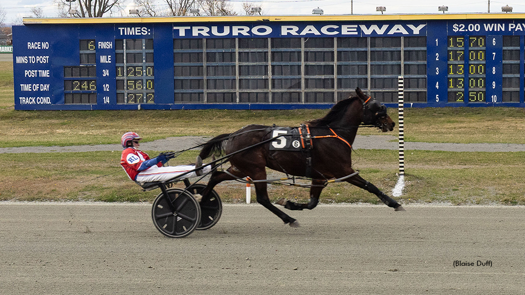 Bettor On Than Off winning at Truro Raceway