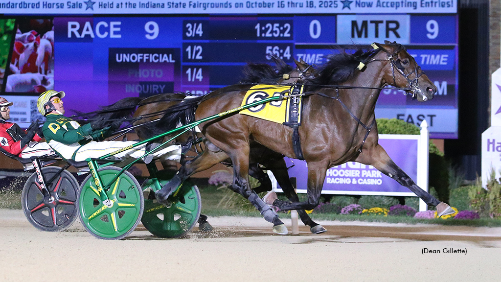 On To Norway winning at Hoosier Park