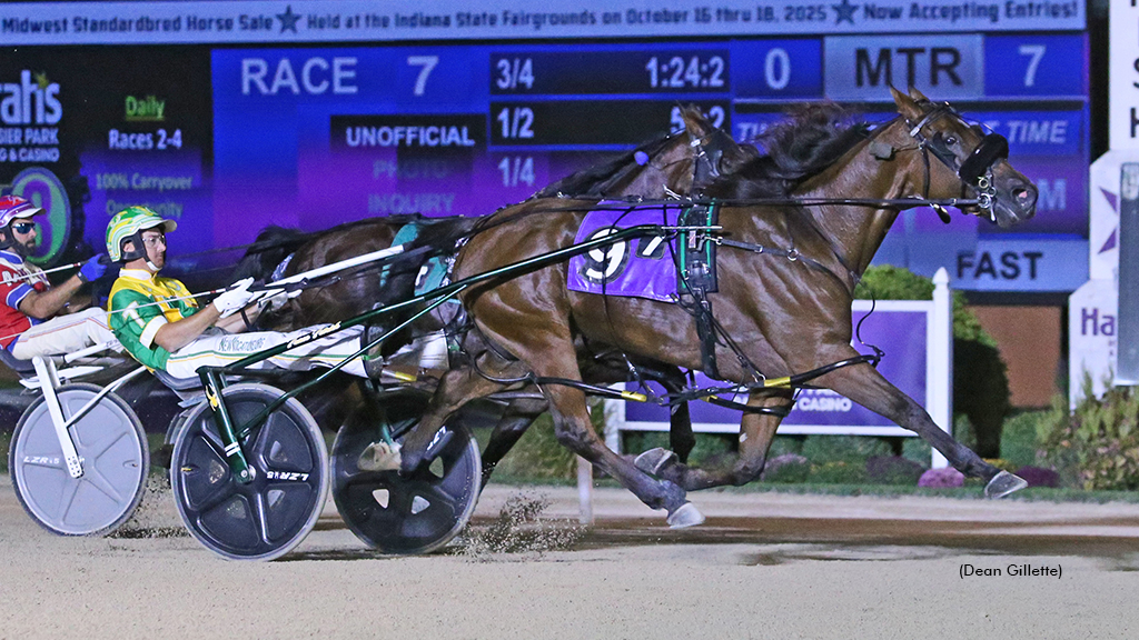 Rock Shines Again winning at Hoosier Park