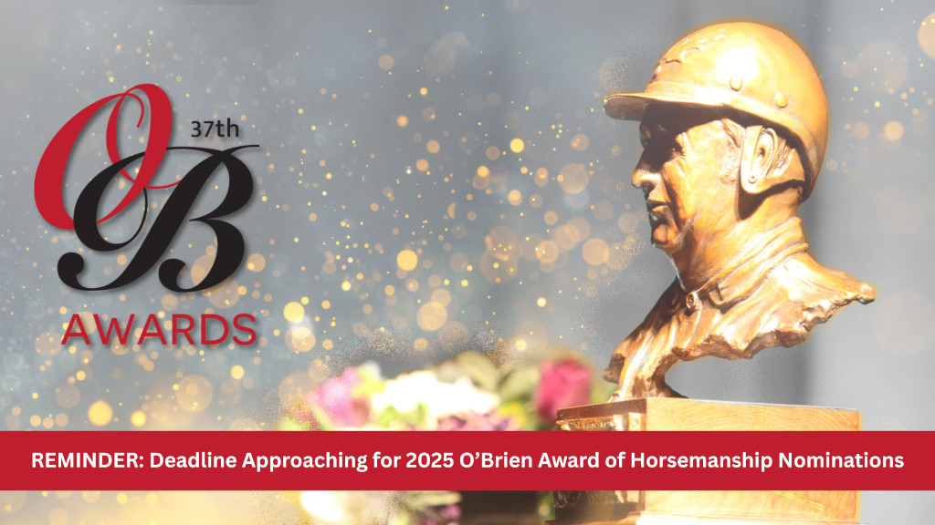 O'Brien Award of Horsemanship submissions due