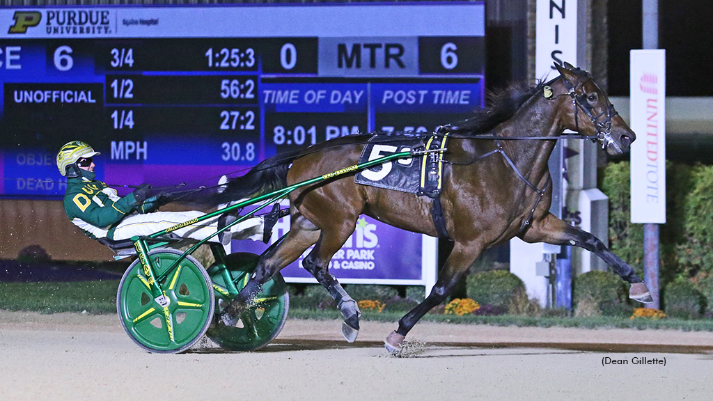 On To Norway winning at Hoosier Park