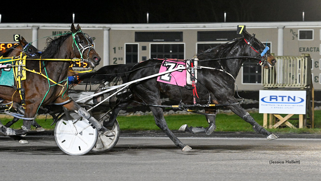Unusual Clarity winning at Vernon Downs
