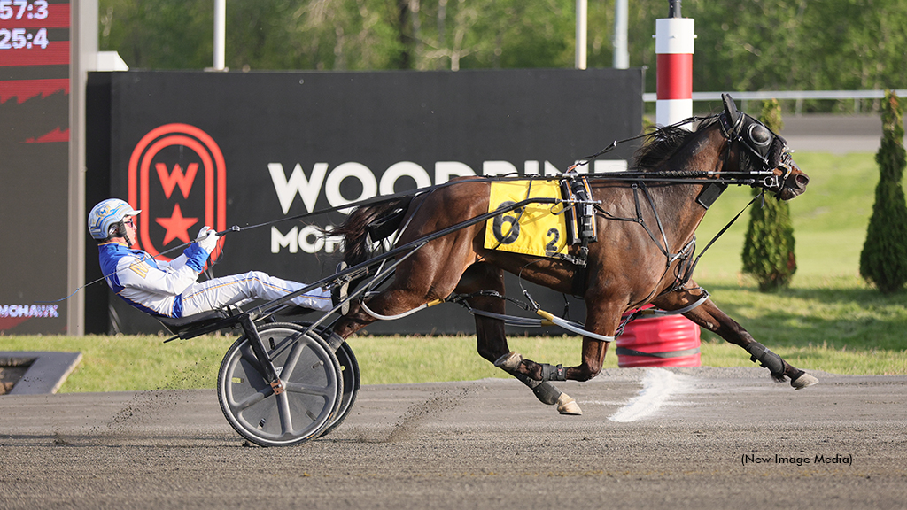 Johnny Angel winning at Woodbine Mohawk Park