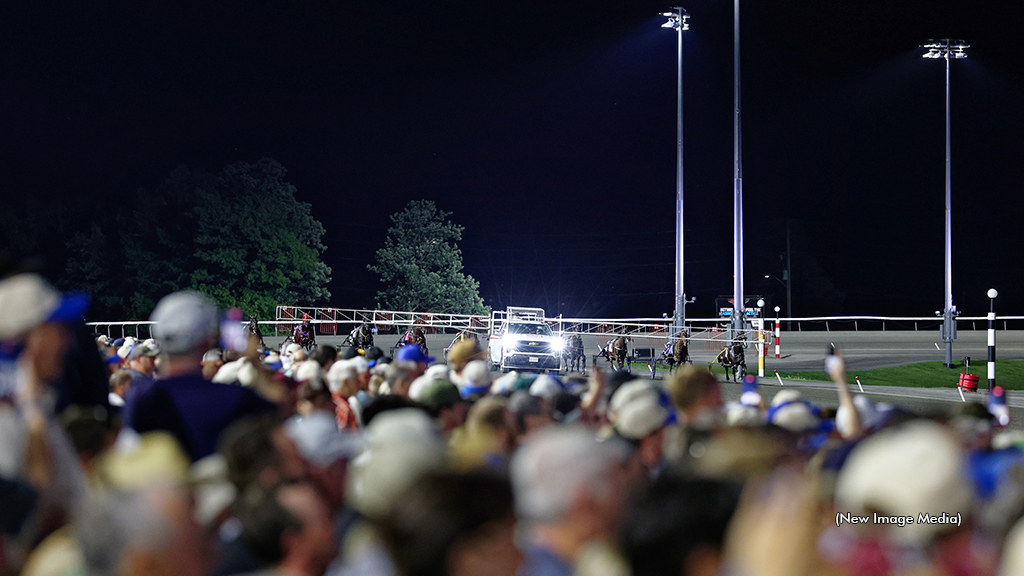 A view of the 2026 North America Cup crowd at Woodbine Mohawk Park