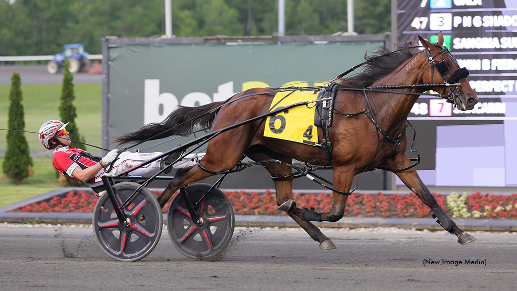 Be Perfect BG winning at Woodbine Mohawk Park