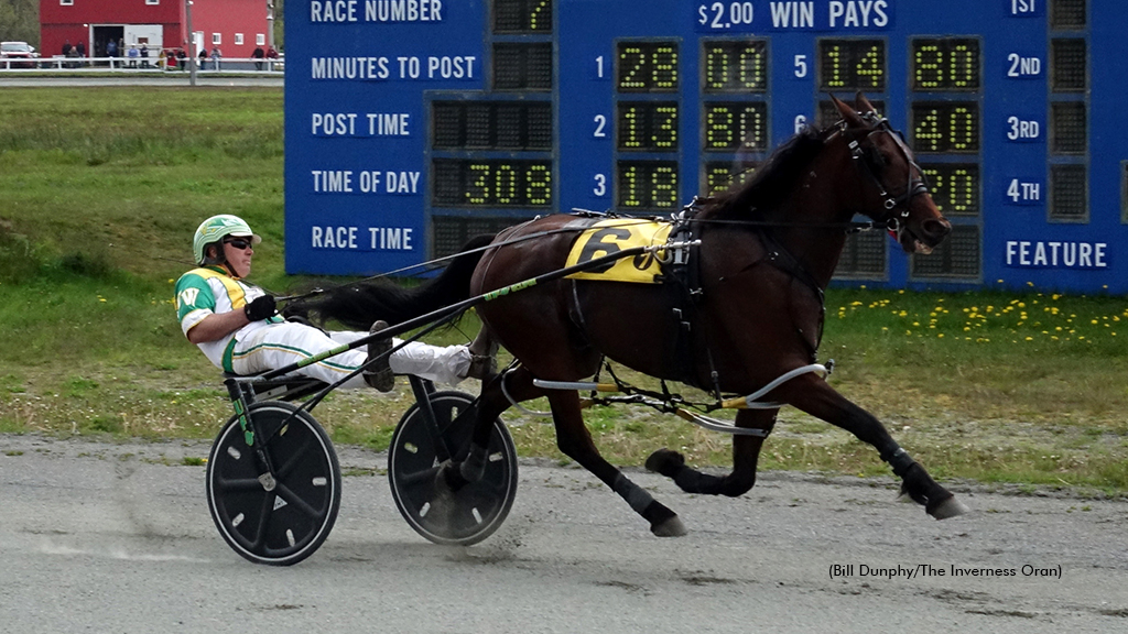 Mappos Lion winning at Inverness Raceway