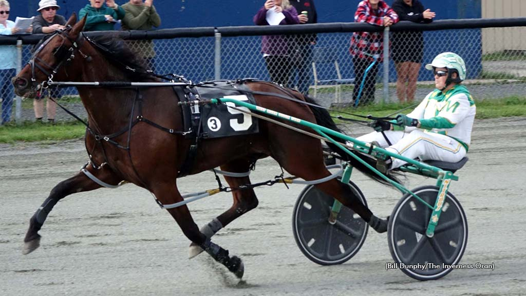 Mappos Lion winning at Inverness Raceway