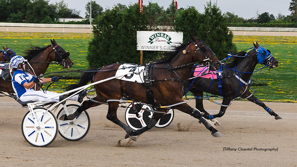 P L Ozzy winning at Grand River Raceway