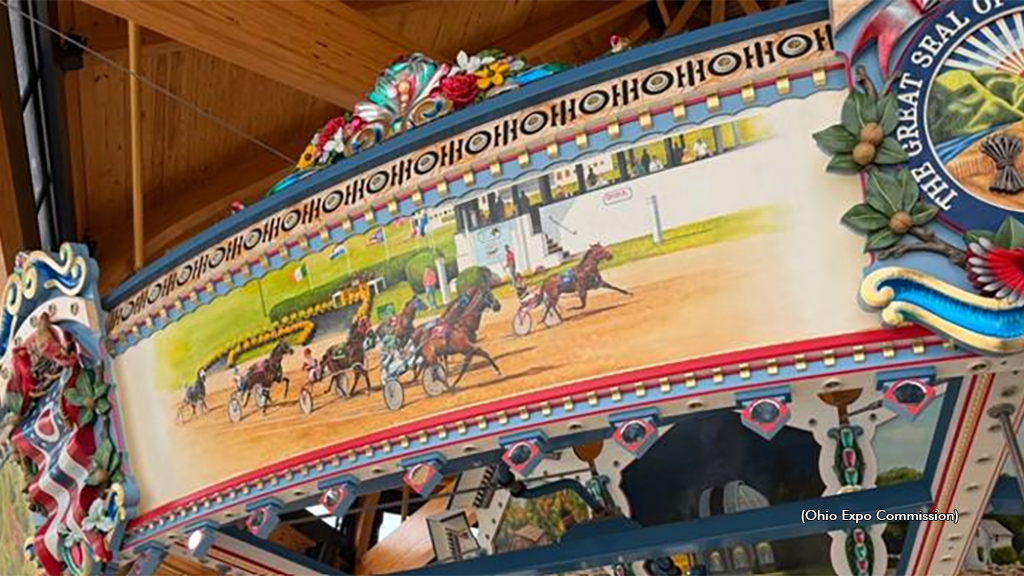 The Little Brown represented on the new Ohio State Fair Carousel