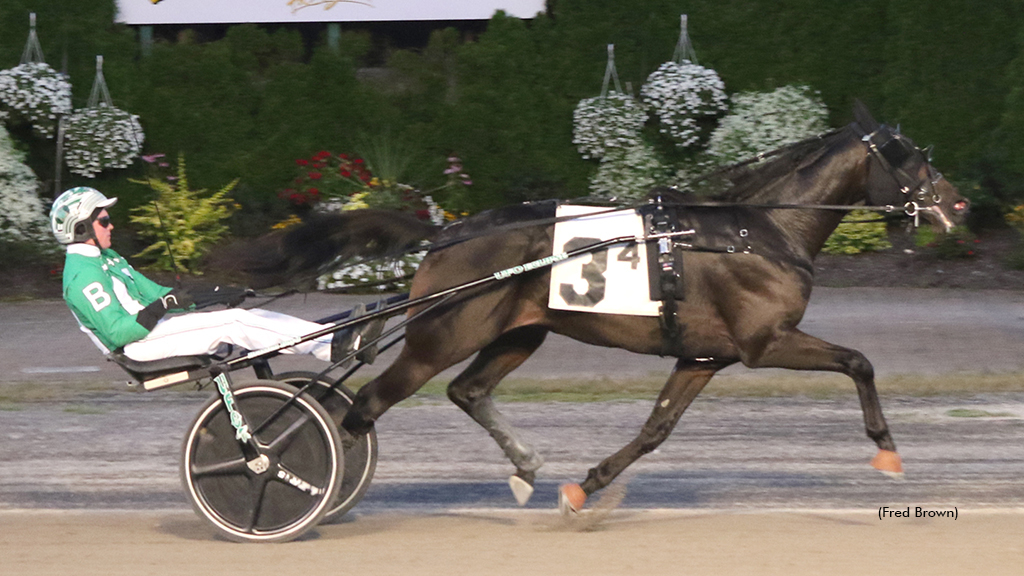 Ocean Storm winning at Tioga Downs