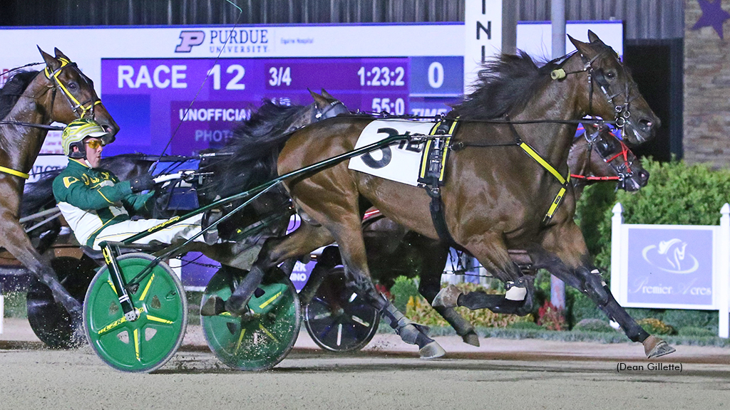 On To Norway winning at Hoosier Park