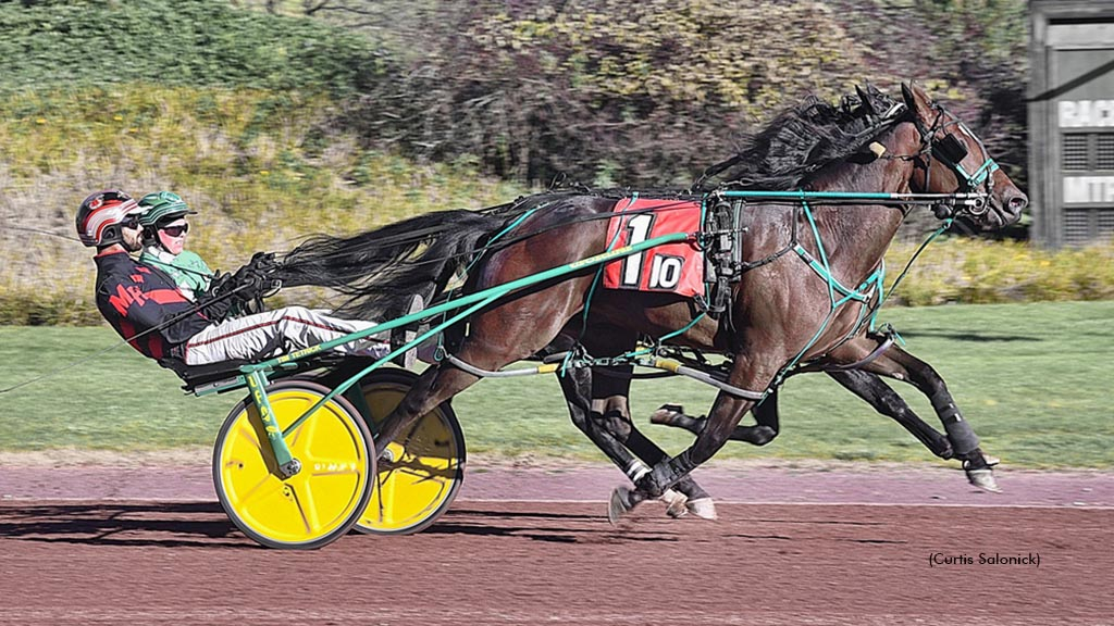 Sassinator winning at Pocono Downs