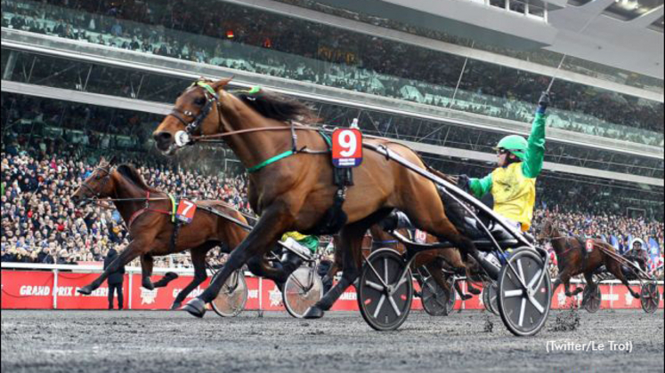 Face Time Bourbon winning the 2020 Prix d'Amerique