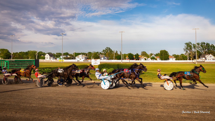 Racing action at Summerside Raceway