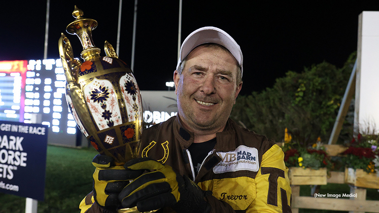 Trevor Henry with the North America Cup trophy