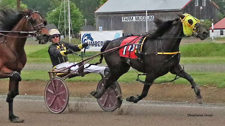 Heartofgold Devie winning at First Tracks Cumberland