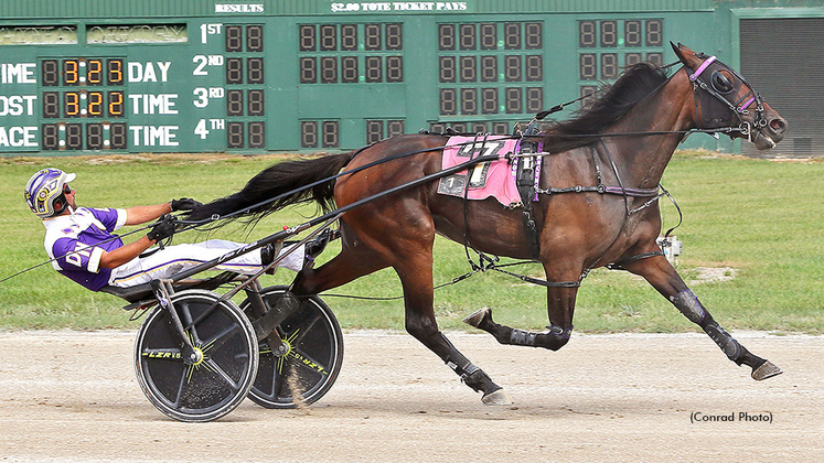 Lady Is Great winning at Scioto Downs