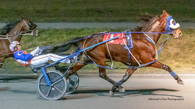 Outlaw C My Shadow winning at Fraser Downs