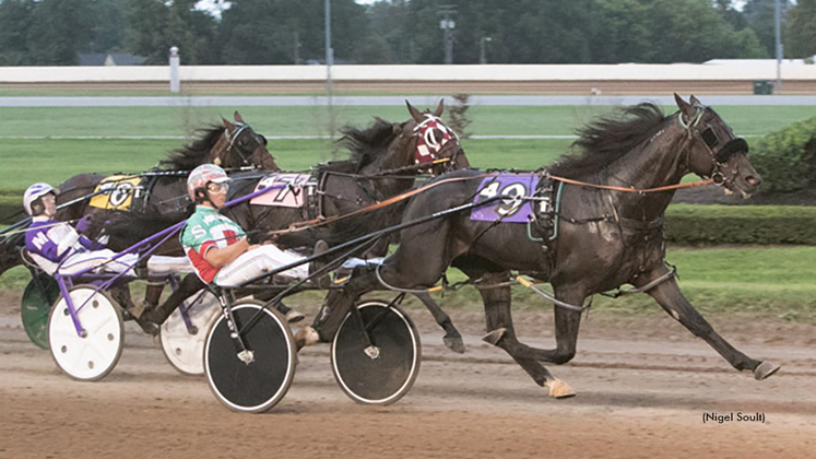 Blood Money winning at The Red Mile