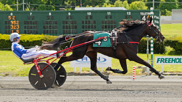 Sadie Hanover winning at Freehold