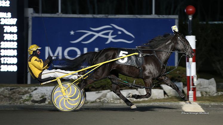 Peppermint Patti winning at Mohawk Racetrack