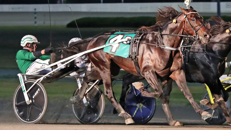 Up Your Deo racing in the Yonkers Trot elimination