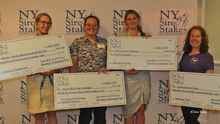 Agriculture and New York State Horse Breeding Development Fund grants awarded to racing organizations