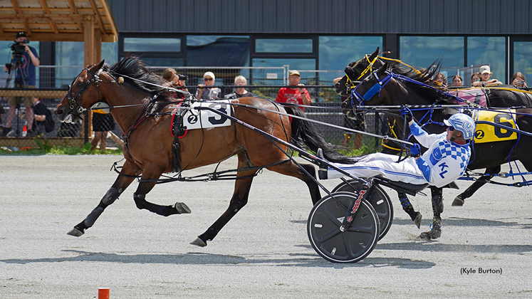 Preceptor and driver Keith Legge winning at Truro Raceway